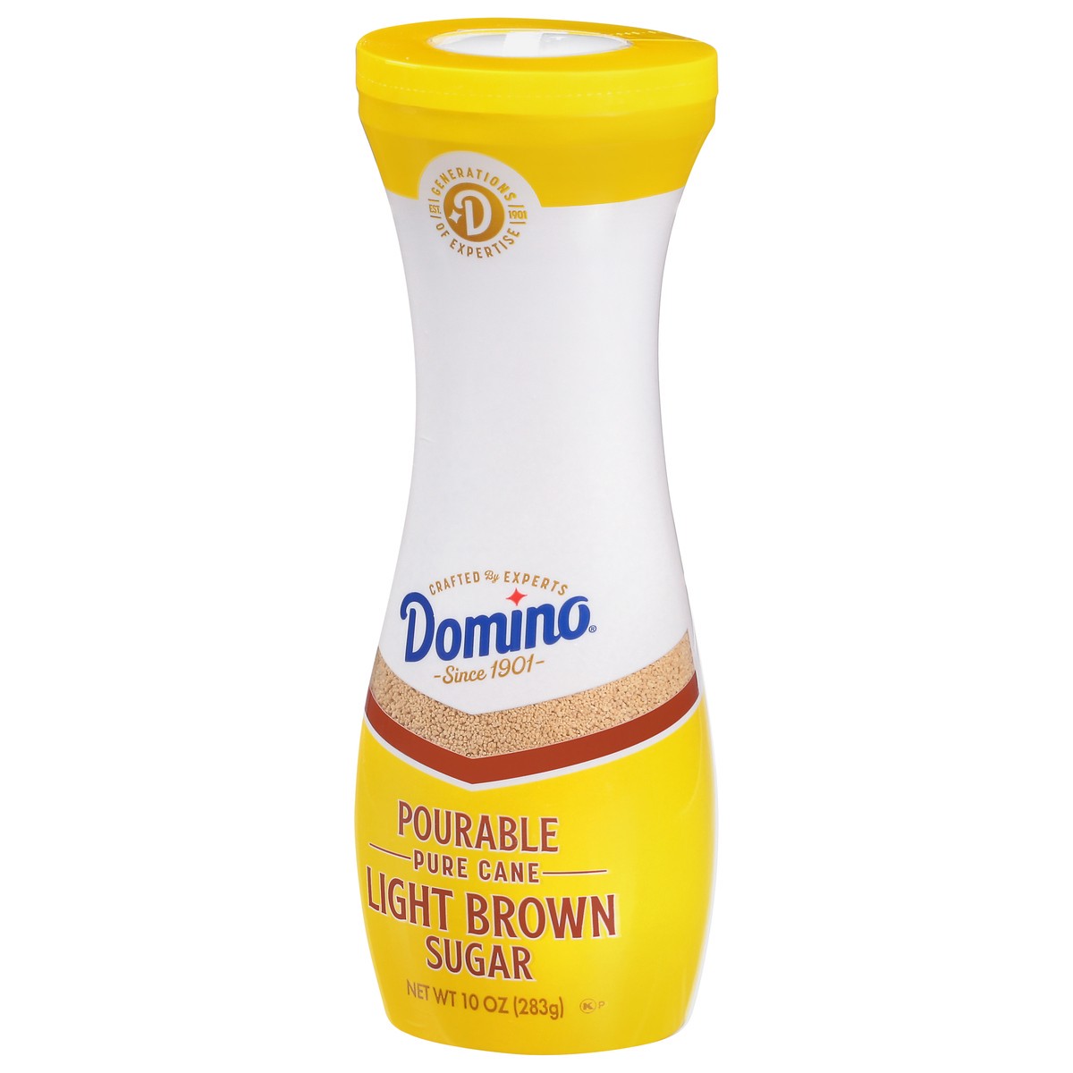 slide 9 of 9, Domino Pourable Pure Cane Light Brown Sugar 10 oz Flip Top Canister, 10 oz