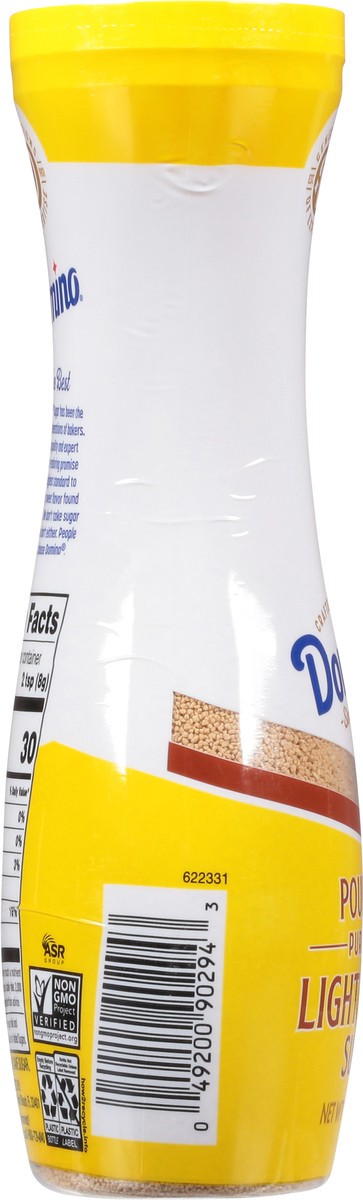 slide 7 of 9, Domino Pourable Pure Cane Light Brown Sugar 10 oz Flip Top Canister, 10 oz