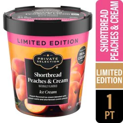 Private Selection Limited Edition Shortbread Peaches & Cream Ice Cream
