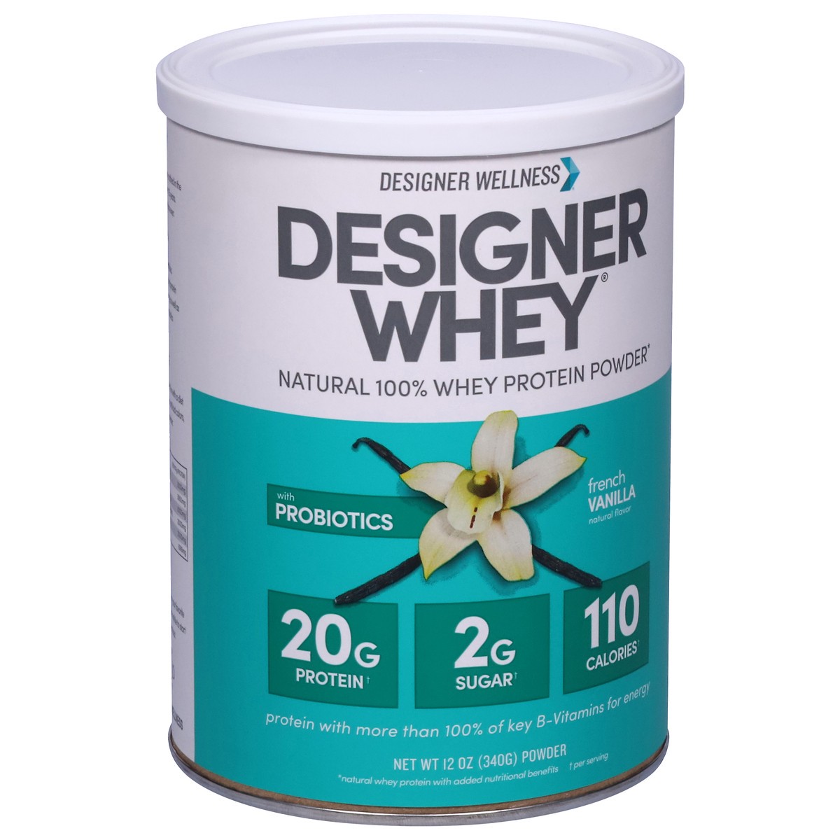 slide 2 of 9, Designer Wellness Designer Whey French Vanilla Protein Powder 12 oz, 12.7 oz