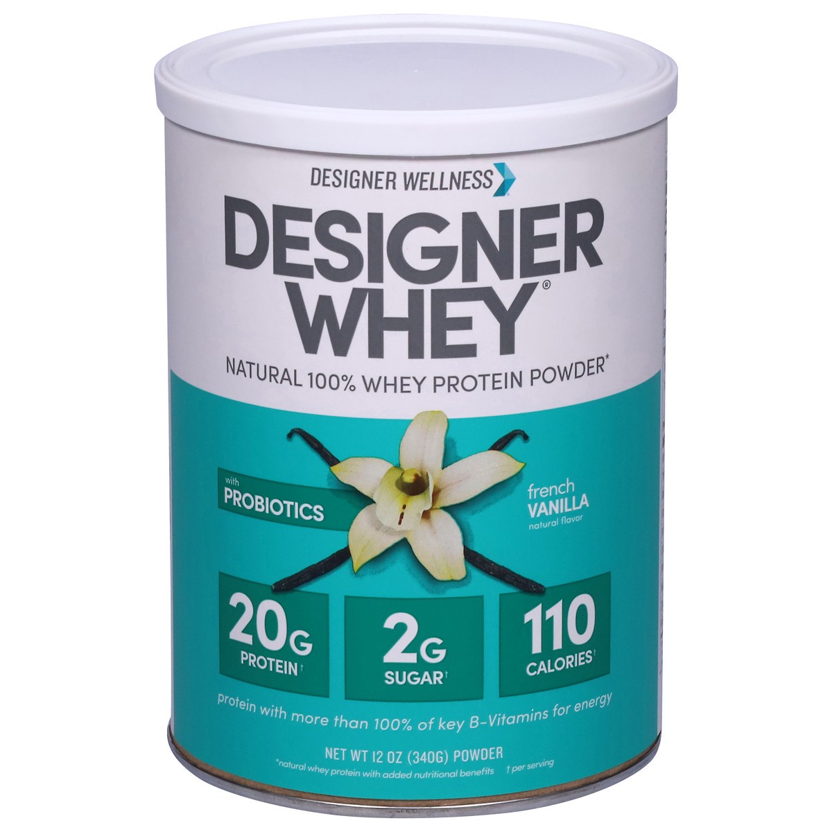 slide 1 of 9, Designer Wellness Designer Whey French Vanilla Protein Powder 12 oz, 12.7 oz