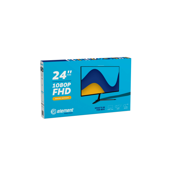 slide 2 of 10, Element Em2Fpab24B 24" 1080P Frameless Lcd Pc Monitor, 24 in