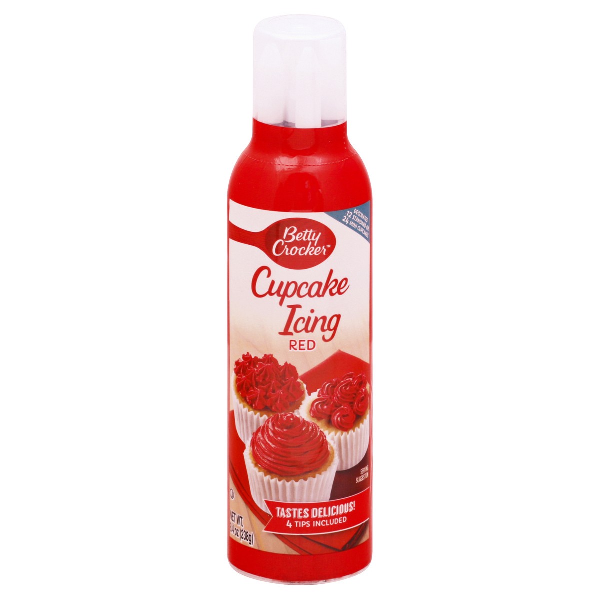 slide 10 of 12, Betty Crocker Red Cupcake Icing 8.4 oz, 8.4 oz