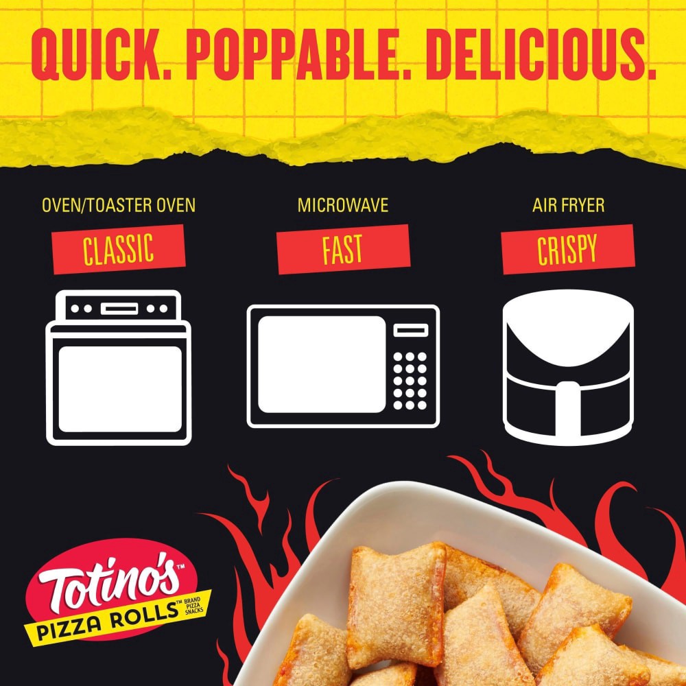 slide 3 of 6, Totino's Spicy Pizza Rolls Cheese, 24.46 oz