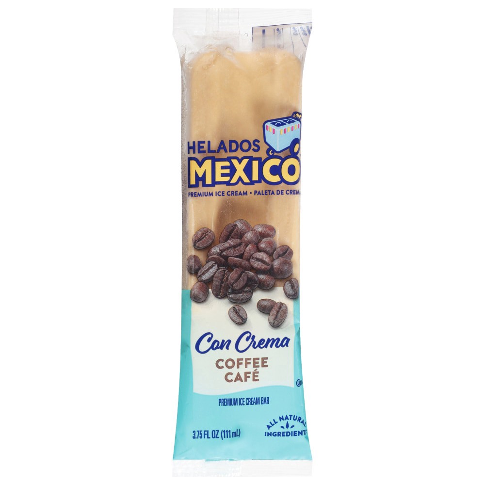 slide 1 of 9, Helados Mexico Premium Coffee Cafe Ice Cream Bar 3.75 fl oz, 3.75 fl oz