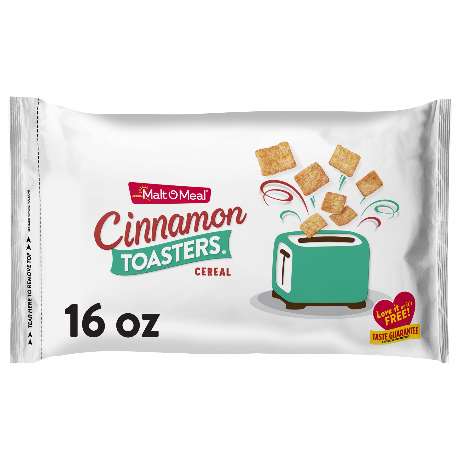 slide 1 of 5, Malt-O-Meal Cinnamon Toasters Breakfast Cinnamon Cereal, 16 OZ Bag, 16 oz