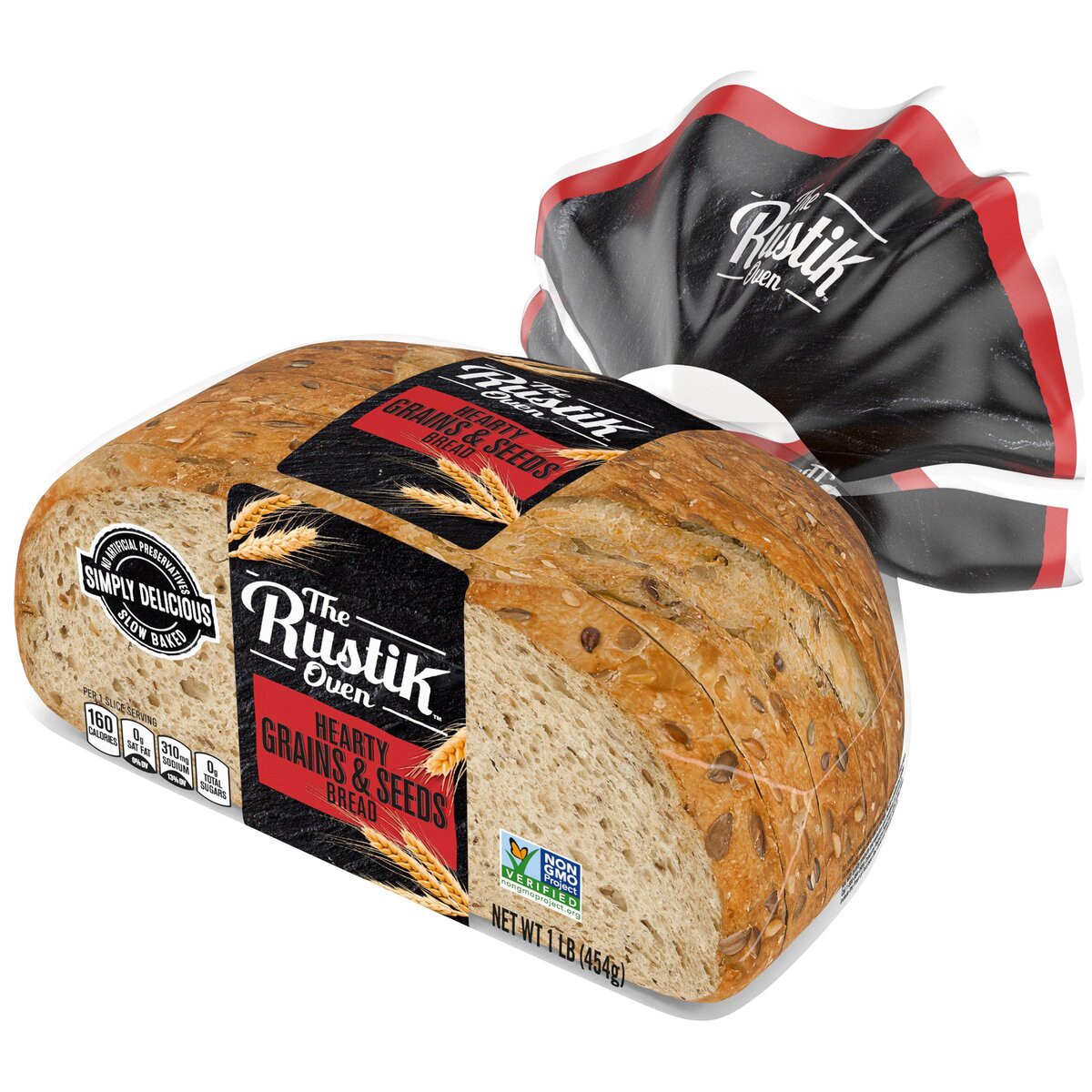 slide 12 of 12, The Rustik Oven Hearty Grains & Seeds Artisan Bread, 16 oz