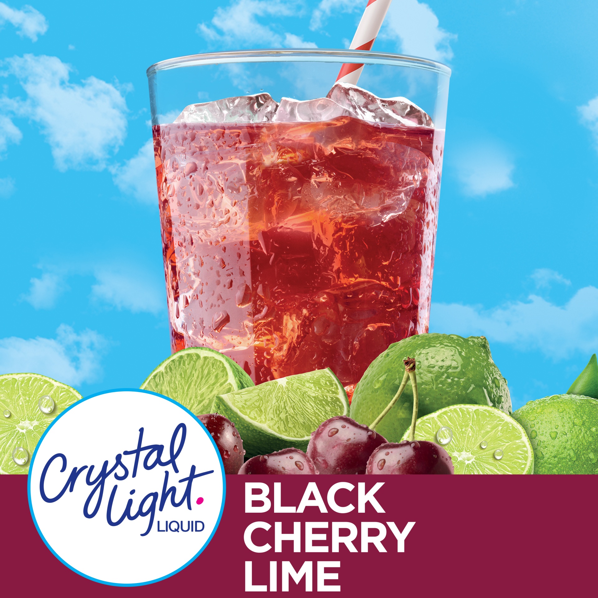 slide 2 of 7, Crystal Light Liquid Black Cherry Lime Naturally Flavored Drink Mix, 1.62 oz
