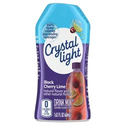 Crystal Light Liquid Black Cherry Lime Naturally Flavored Drink Mix, 1.62 fl oz Bottle
