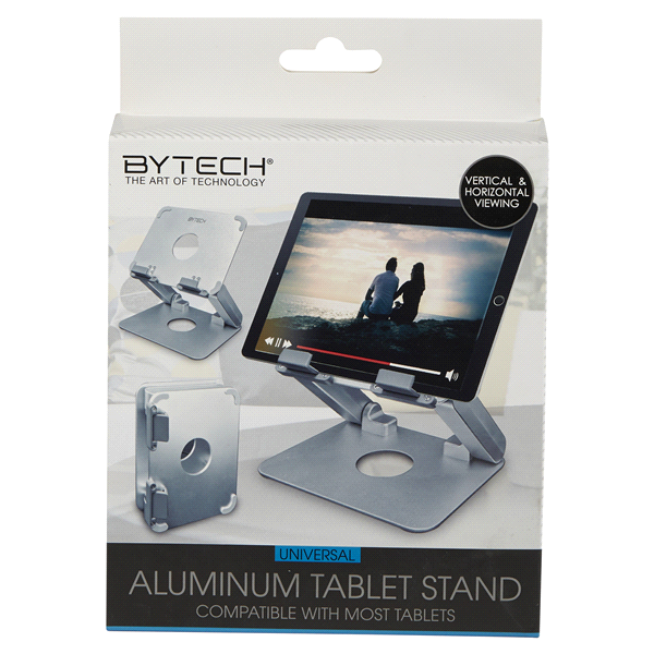 slide 1 of 1, Bytech Universal adjustable aluminum tablet stand, 1 ct