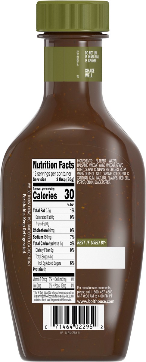 slide 2 of 9, Bolthouse Farms Classic Balsamic Vinaigrette Dressing & Marinade 12 fl oz, 12 fl oz