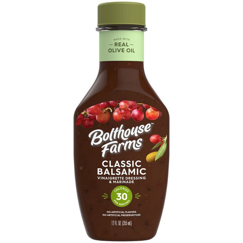 slide 1 of 9, Bolthouse Farms Classic Balsamic Vinaigrette Dressing & Marinade 12 fl oz, 12 fl oz