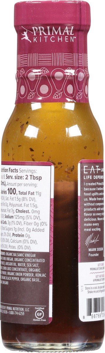 slide 8 of 12, Primal Kitchen Balsamic Vinaigrette with Avocado Oil - 8fl oz, 8 fl oz