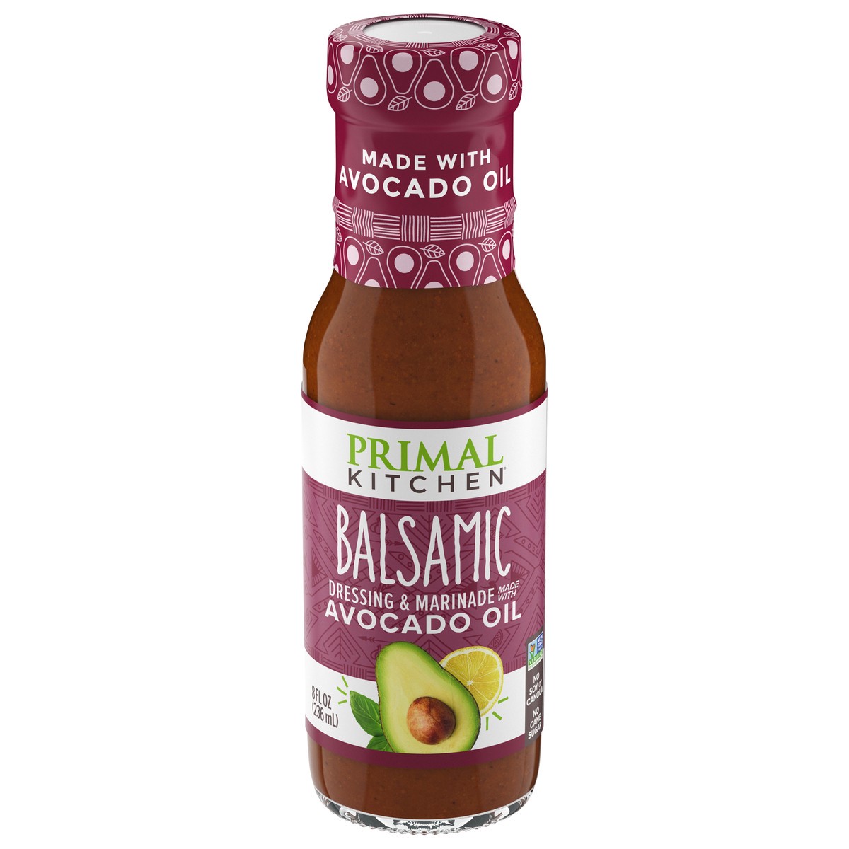 slide 1 of 12, Primal Kitchen Balsamic Vinaigrette & Marinade 8 oz, 8 fl oz