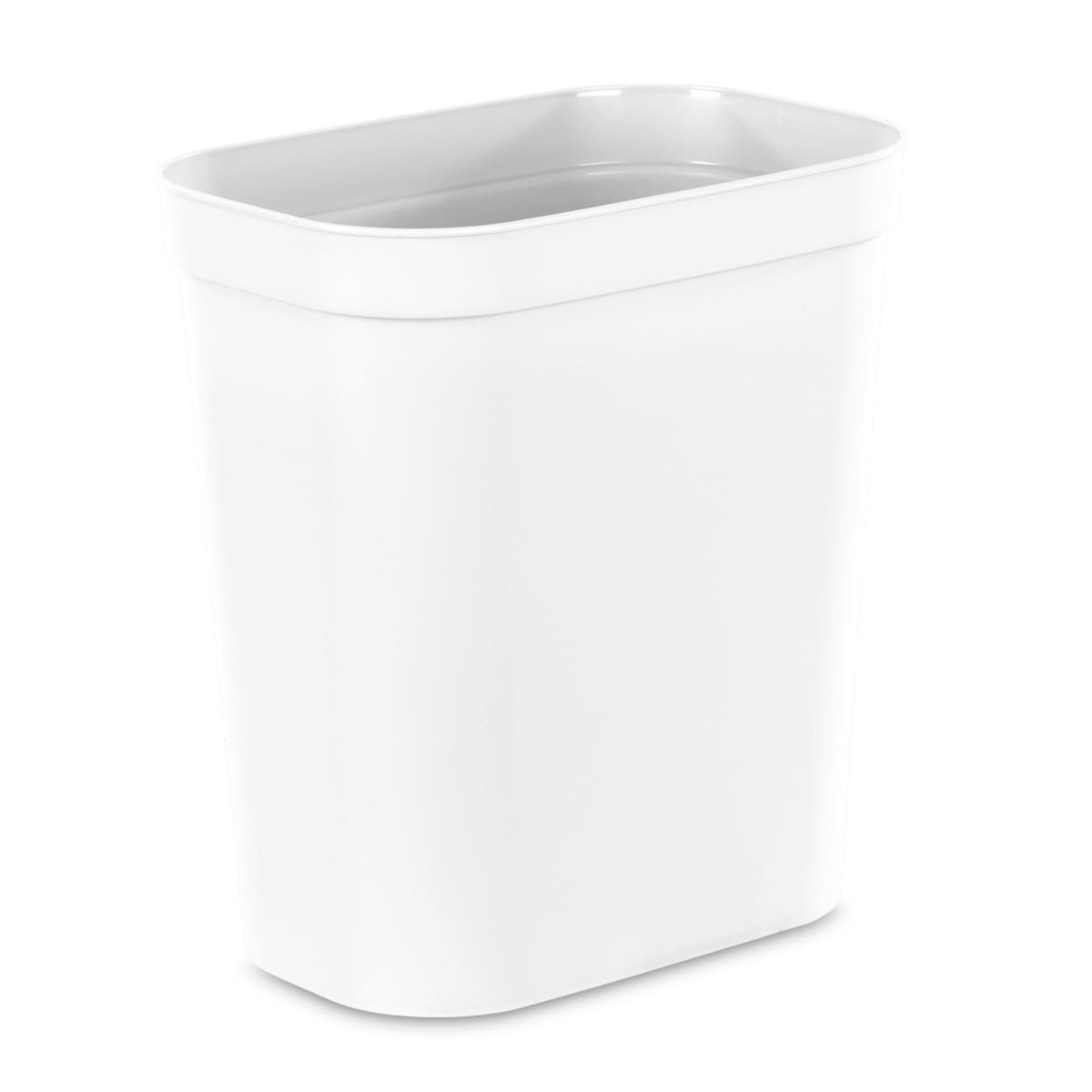 slide 1 of 9, Sterilite Vanity Wastebasket White, 2.5 gal