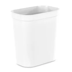 Sterilite Vanity Wastebasket White