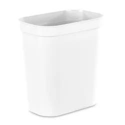 Sterilite Vanity Wastebasket White