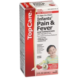 TopCare Infants' Pain & Fever Acetaminophen 160 Mg Per 5 Ml Pain Reliever/fever Reducer, Cherry Flavor