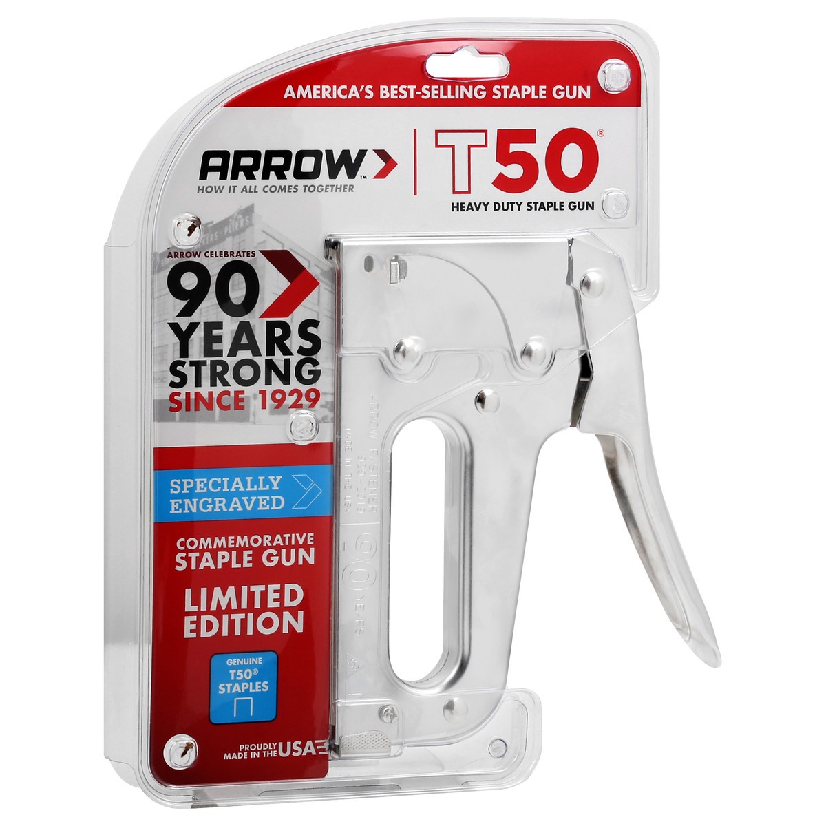 slide 6 of 9, Arrow Heav Duty T50 Staple Gun 1 ea, 1 ct