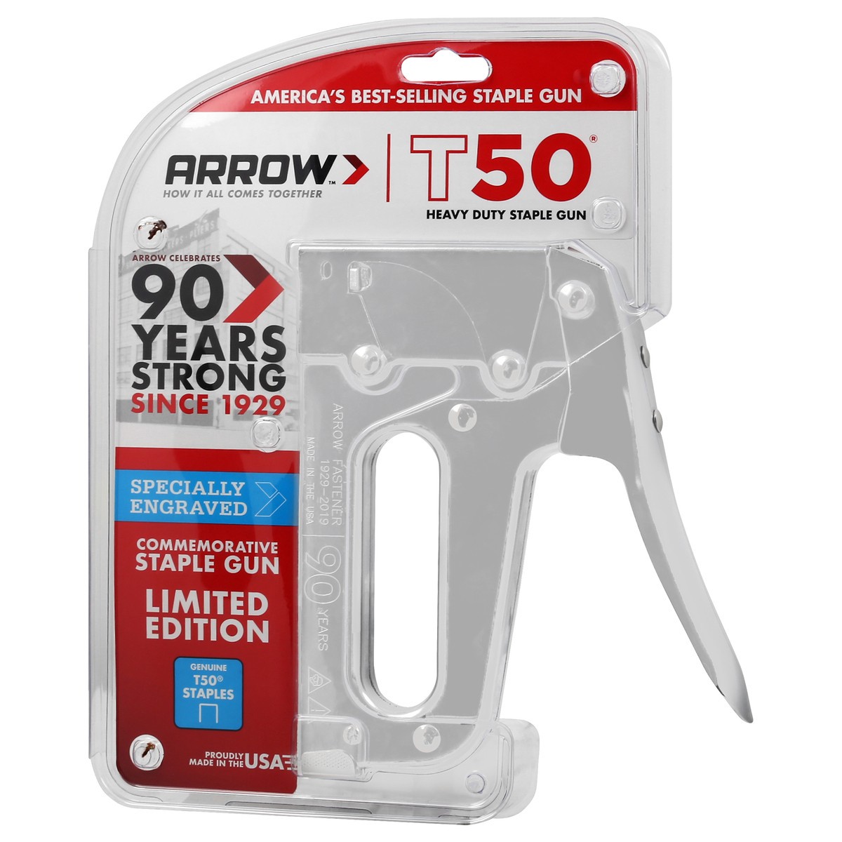 slide 7 of 9, Arrow Heav Duty T50 Staple Gun 1 ea, 1 ct