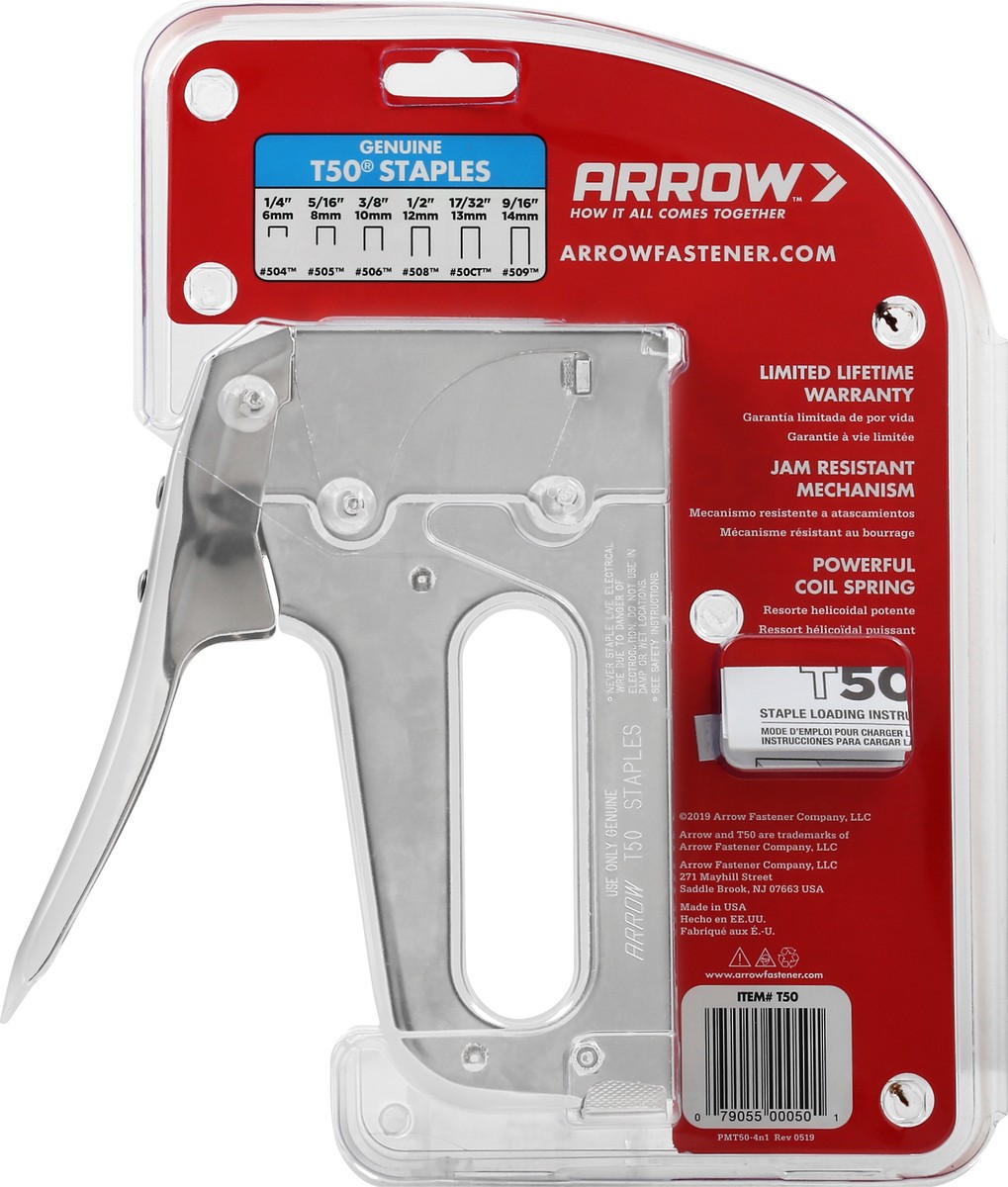 slide 9 of 9, Arrow Heav Duty T50 Staple Gun 1 ea, 1 ct