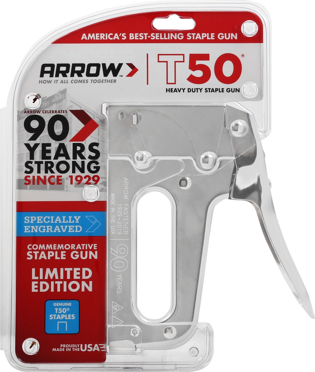 slide 8 of 9, Arrow Heav Duty T50 Staple Gun 1 ea, 1 ct