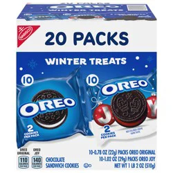 OREO Holiday Cookies Variety Pack, 20 Snack Packs