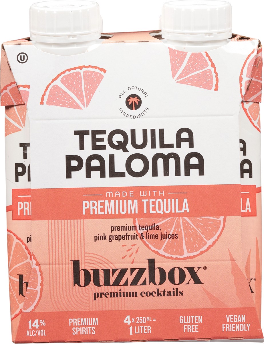 slide 6 of 11, Buzzbox Premium Tequila Paloma Cocktails Carton 4 - 250 ml Cartons, 4 ct; 250 ml