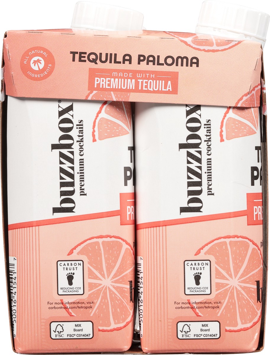slide 3 of 11, Buzzbox Premium Tequila Paloma Cocktails Carton 4 - 250 ml Cartons, 4 ct; 250 ml