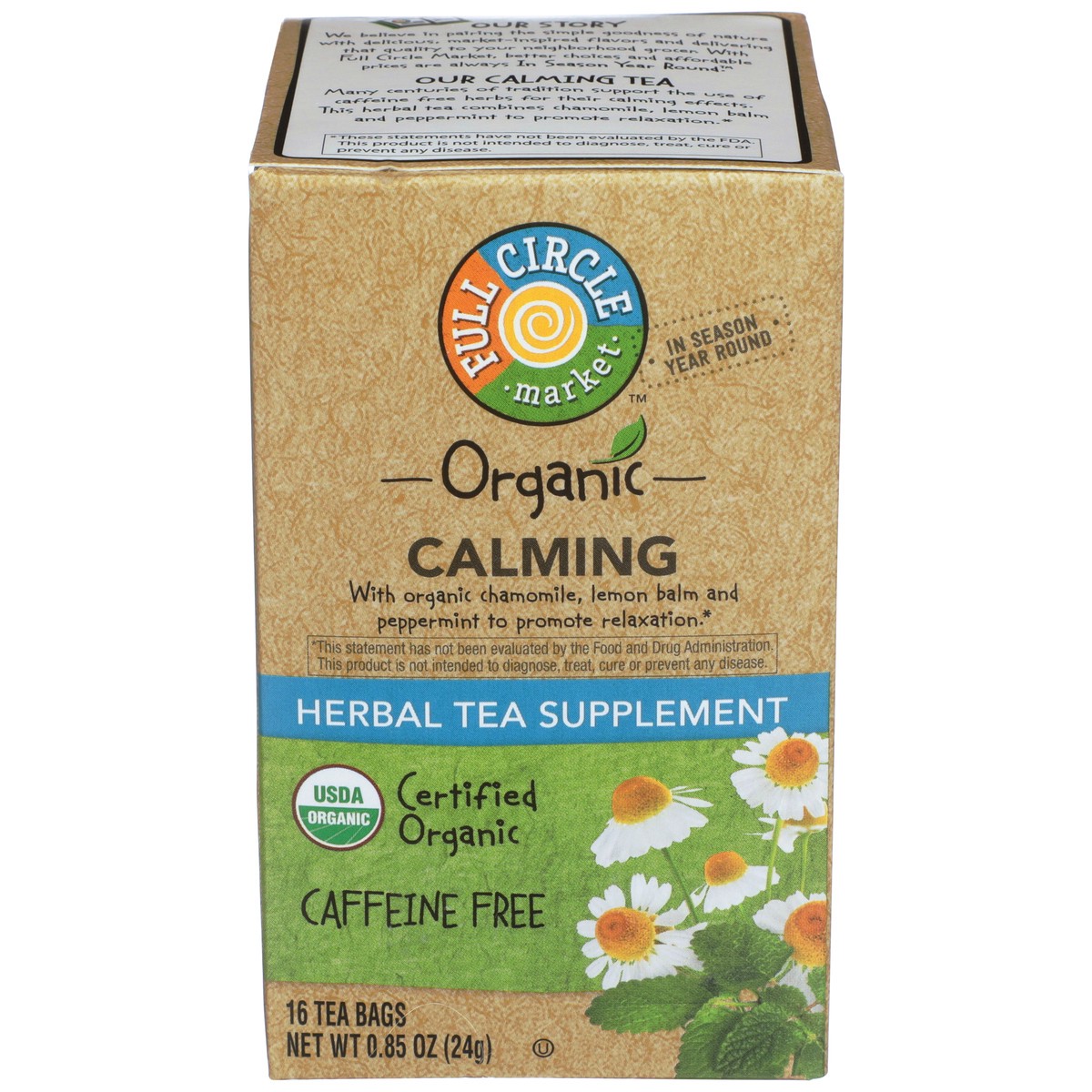 slide 5 of 13, Full Circle Market Tea Bags Functional Calming Organic - 0.85 oz, 0.85 oz