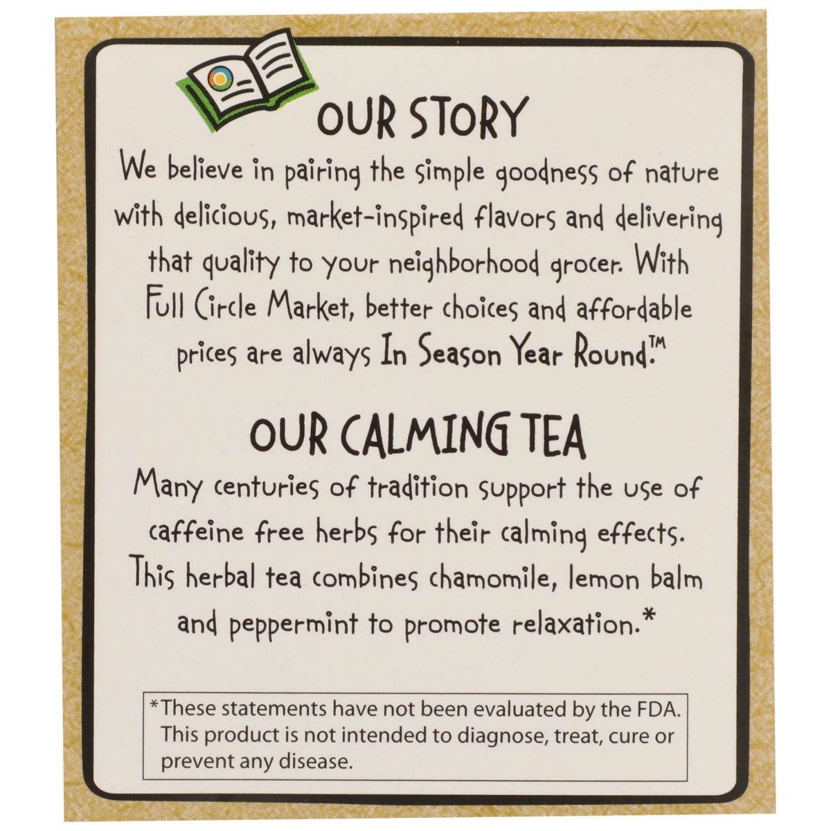 slide 11 of 13, Full Circle Market Tea Bags Functional Calming Organic - 0.85 oz, 0.85 oz