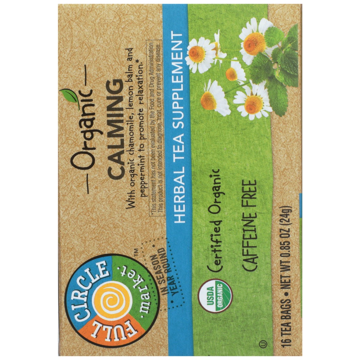 slide 13 of 13, Full Circle Market Tea Bags Functional Calming Organic - 0.85 oz, 0.85 oz