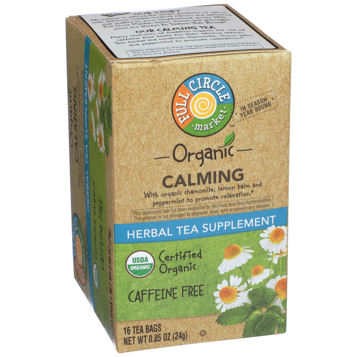 slide 8 of 13, Full Circle Market Tea Bags Functional Calming Organic - 0.85 oz, 0.85 oz