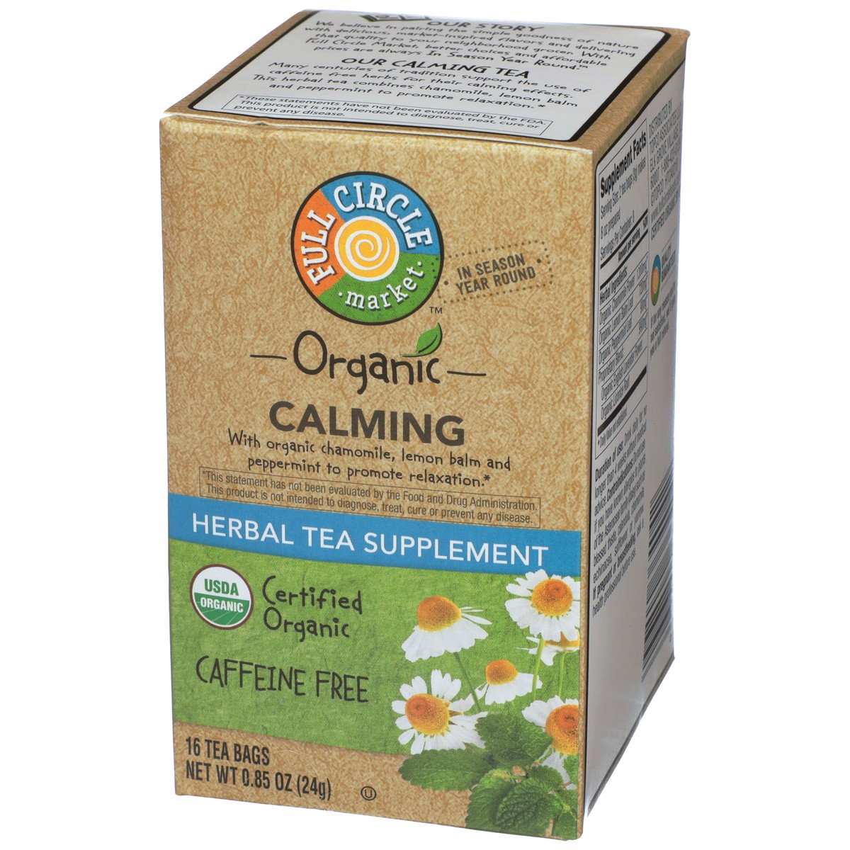 slide 3 of 13, Full Circle Market Tea Bags Functional Calming Organic - 0.85 oz, 0.85 oz