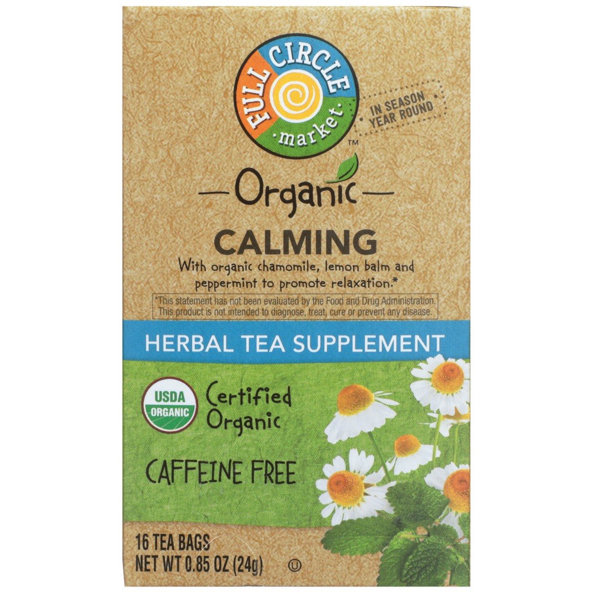 slide 12 of 13, Full Circle Market Tea Bags Functional Calming Organic - 0.85 oz, 0.85 oz