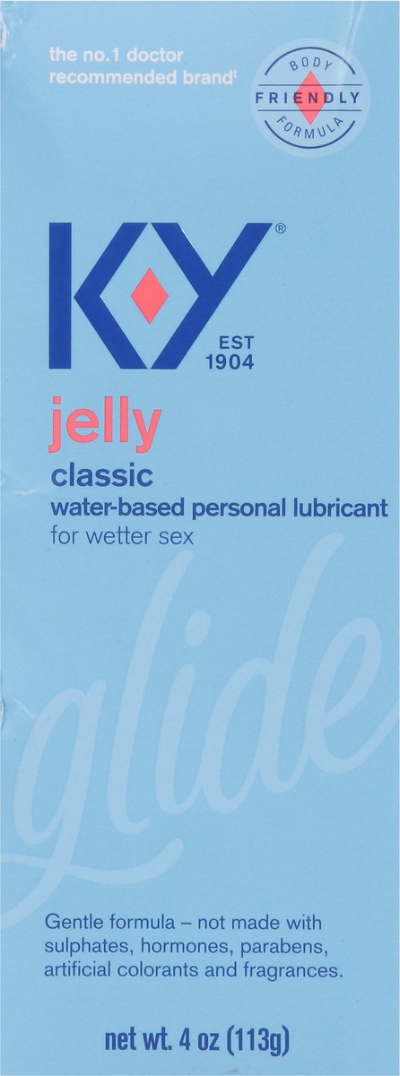 slide 3 of 13, K-Y Jelly Personal Lubricant, Body-Friendly Water-Based Formula, Safe for Anal Sex, Safe to Use with Latex Condoms. Glide into a Wetter, Better Experience Every Day. For Men, Women, Couples, 4 FL OZ, 4 oz