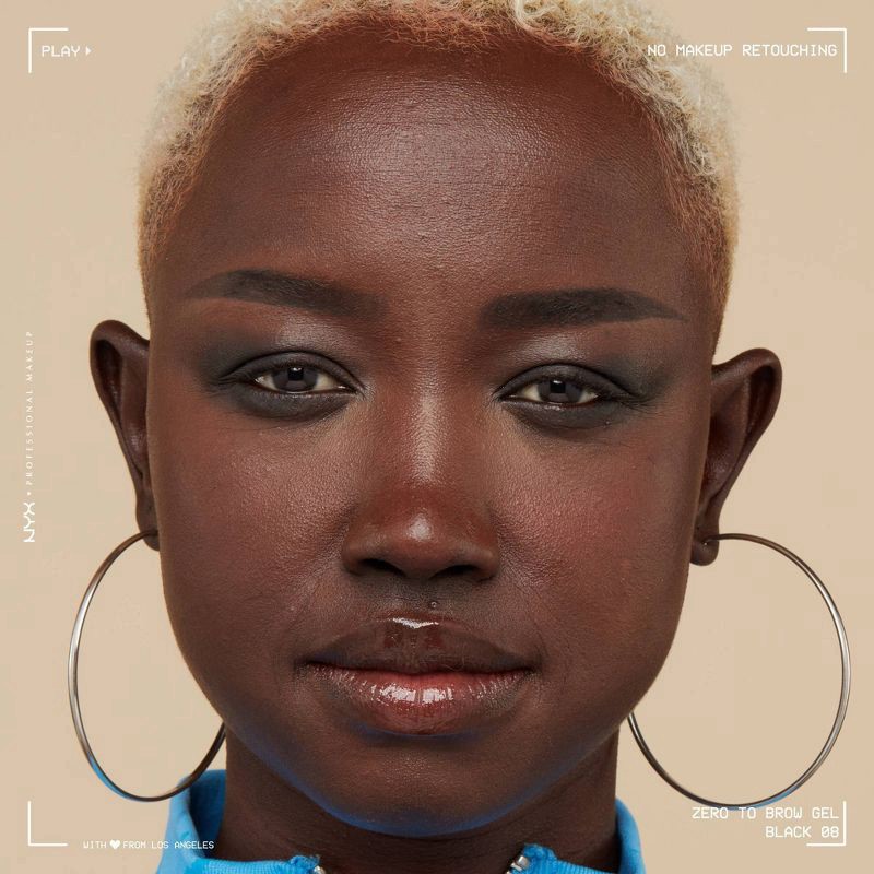 slide 8 of 9, Nyx Professional Makeup Nyx Zero To Brow Gel Black Masc, 1 ct