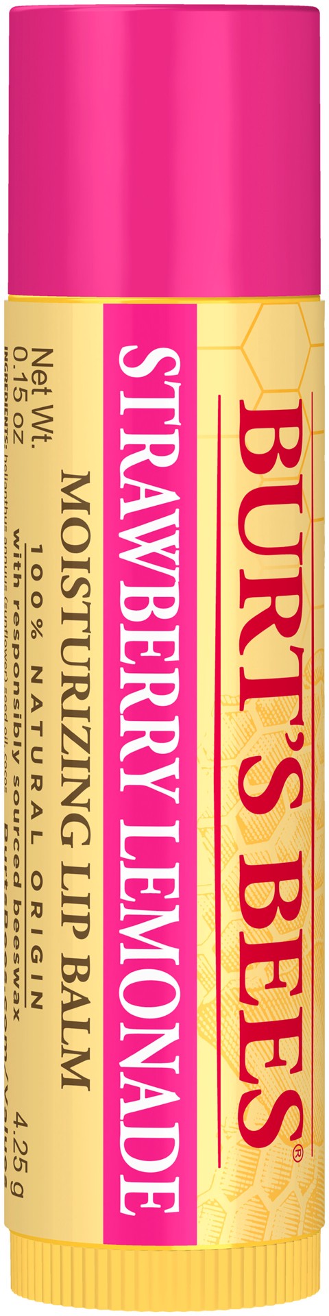 slide 3 of 5, Burt's Bees Lip Balm Strwbrry Lmnde Refill, 0.15 oz