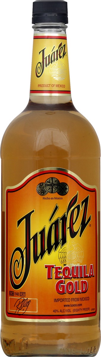 slide 1 of 7, Juarez Tequila Gold 80 Proof, 1.0L, 1 liter