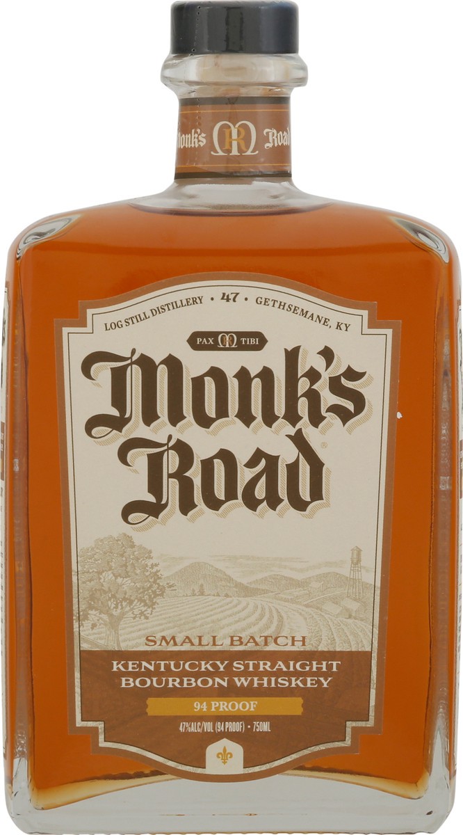 slide 4 of 11, Monk's Road Small Batch Kentucky Straight Bourbon Whiskey 750 ml, 