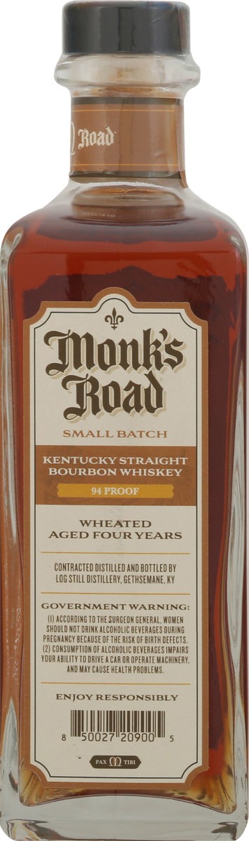 slide 3 of 11, Monk's Road Small Batch Kentucky Straight Bourbon Whiskey 750 ml, 