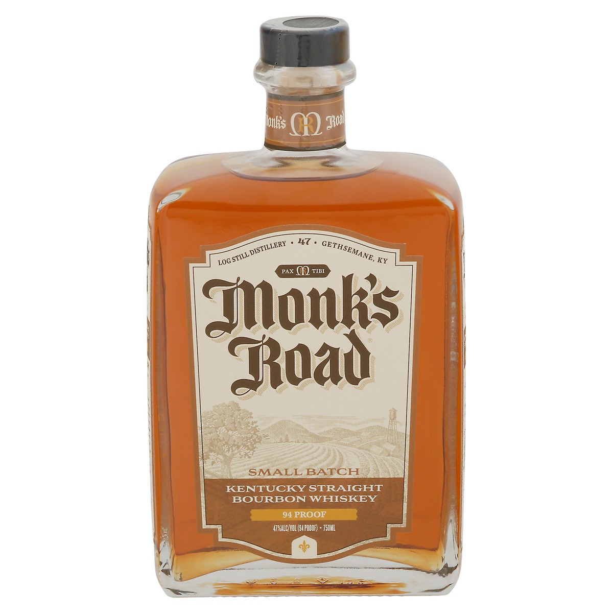 slide 1 of 11, Monk's Road Small Batch Kentucky Straight Bourbon Whiskey 750 ml, 