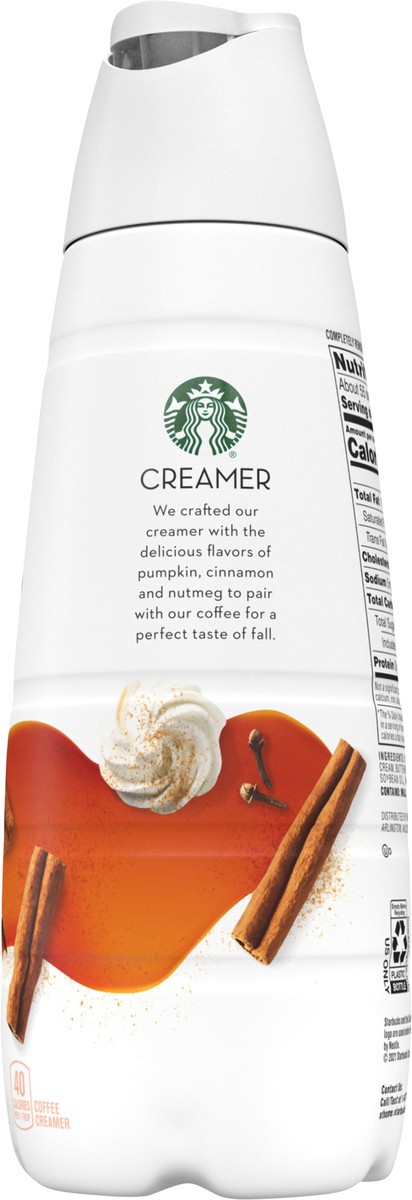 slide 7 of 7, Starbucks Liquid Coffee Creamer, Pumpkin Spice Creamer Bottle (Inspired by Pumpkin Spice Latte) 28 fl oz., 28 fl oz