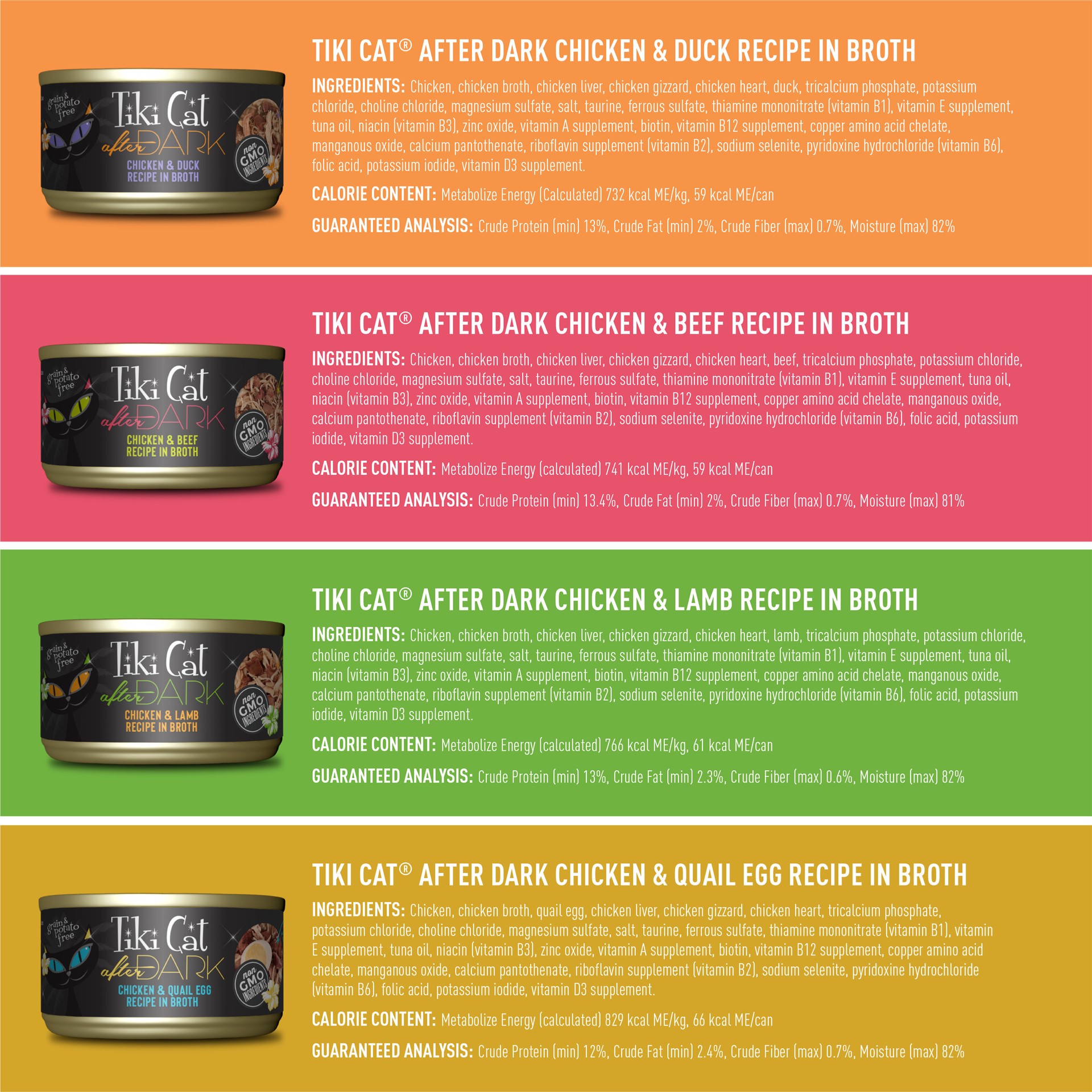 slide 3 of 7, Tiki Cat Chicken Craves Wet Cat Food Mega Pack, 2.8 oz. Can (24 Count), 67.2 oz