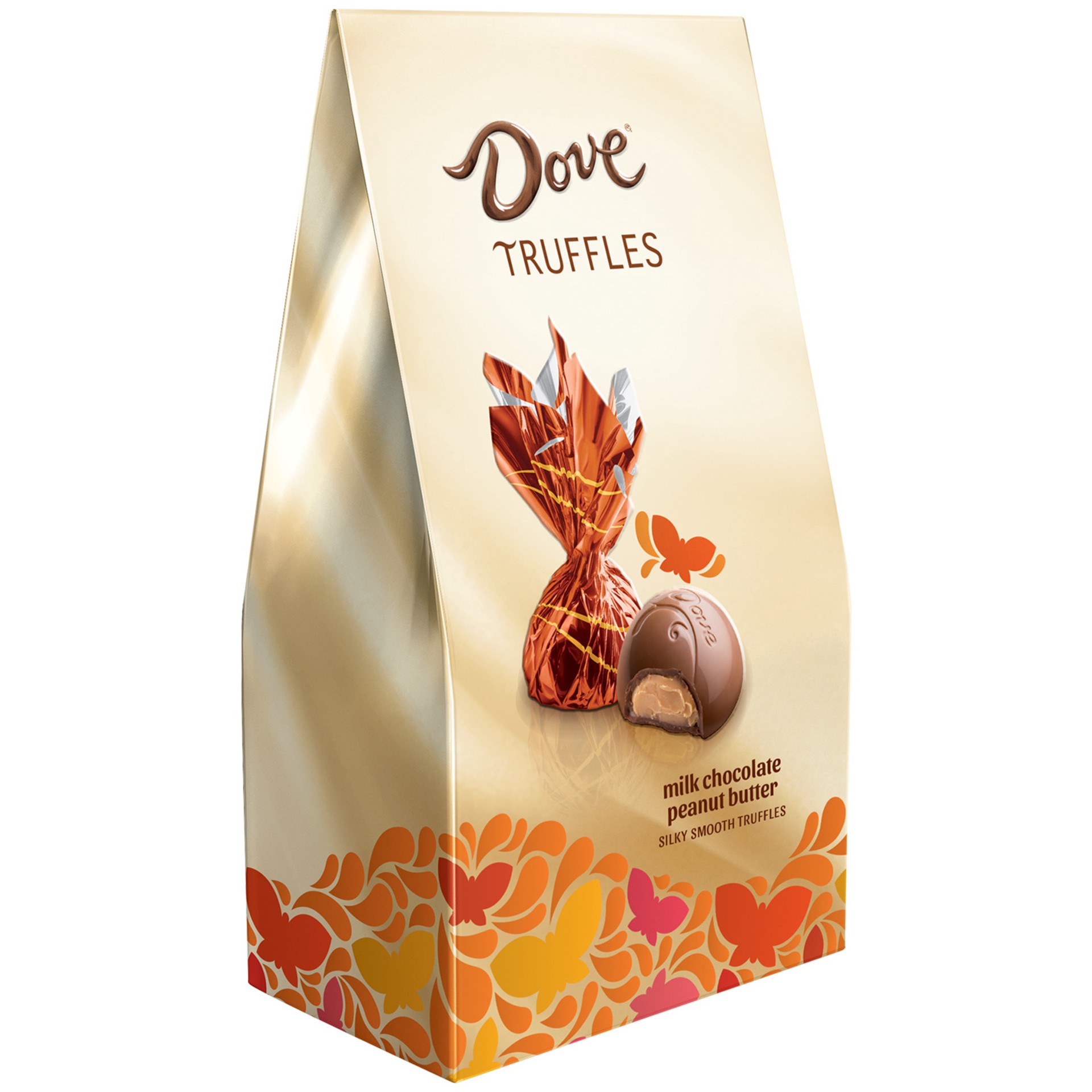 slide 1 of 3, DOVE Milk Chocolate Peanut Butter Truffles Easter Candy, 5.31-Ounce Bag, 5.31 oz