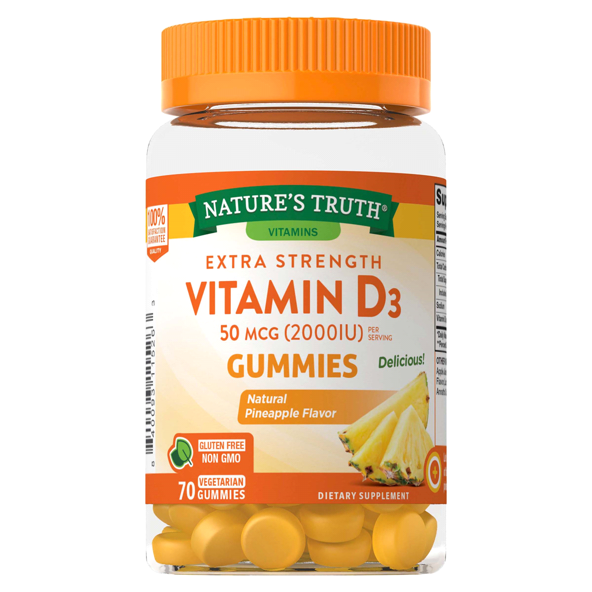 slide 1 of 13, Nature's Truth NT Vit D3 2000IU 70 Gummies, 70 cnt