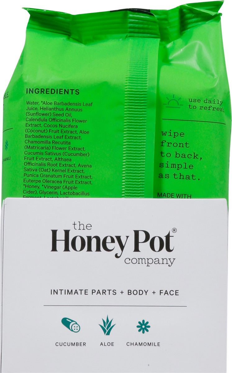 slide 3 of 9, The Honey Pot Company Cucumber Aloe Wipes 30 ea, 30 ct