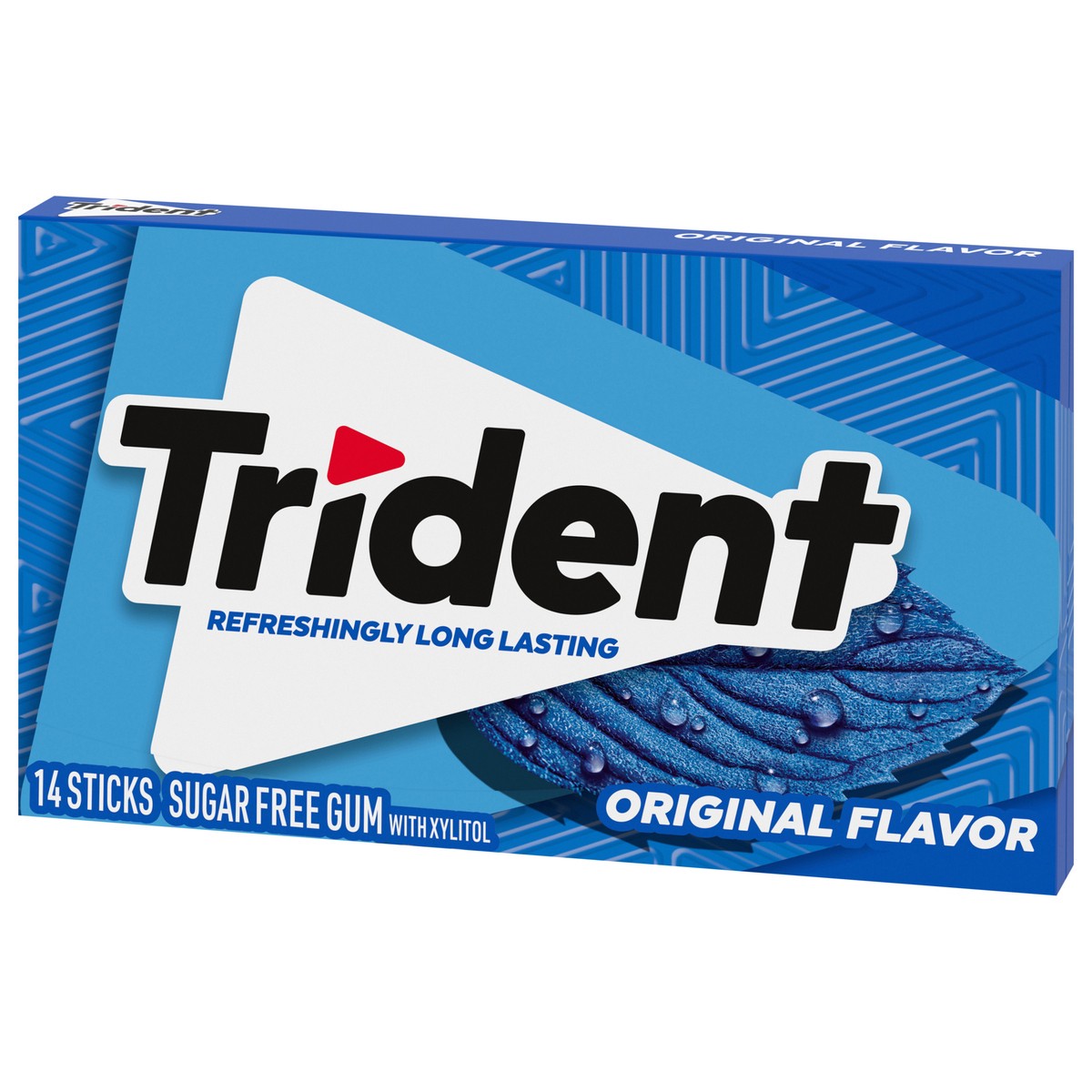 slide 5 of 9, Trident Original Sugar Free Gum, 14 Pieces, 0.94 oz