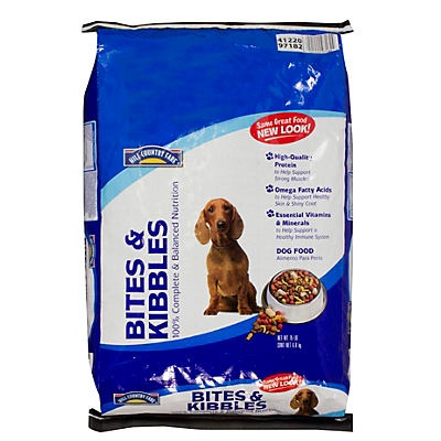 slide 1 of 1, Hill Country Fare Bites & Kibble Dry Dog Food, 15 lb