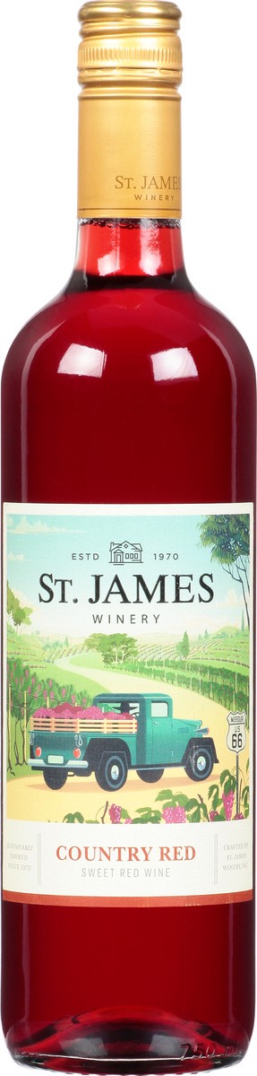 slide 3 of 12, St. James Winery Winery Country Red Sweet Wine, 750 ml